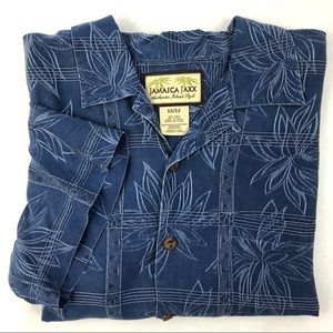 Jamaica Jax island style silk shirt Sz M